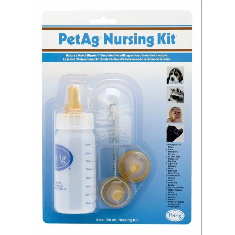 PetAg Nursing Kit for Puppy Kitten Small Animals 4 oz. PetAg
