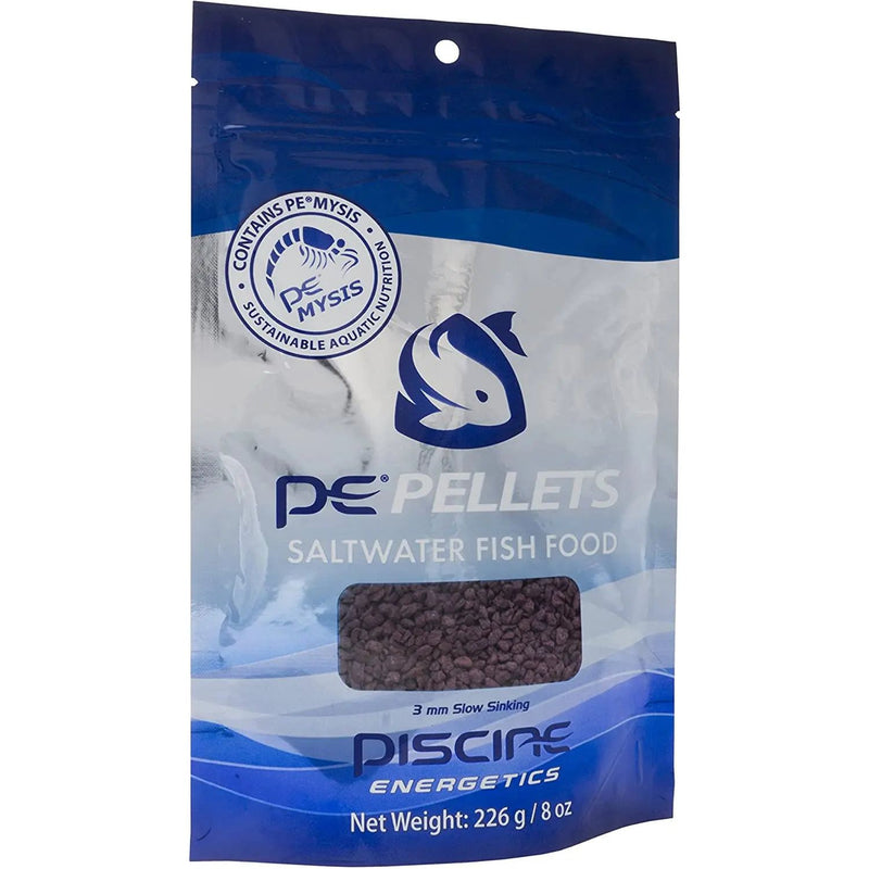 Piscine Energetic (PE) Saltwater Pellets Fish Food 3mm 8 oz. Piscine Energetic