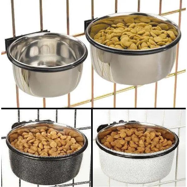 ProSelect Stainless Bowl Animal Food or Water Pet Cage Coop Cup Pro Select