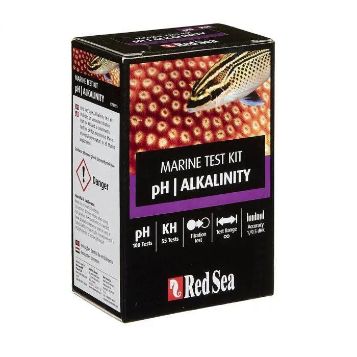 Red Sea pH/Alkalinity Marine Test Kit 100 Test Kits Red Sea