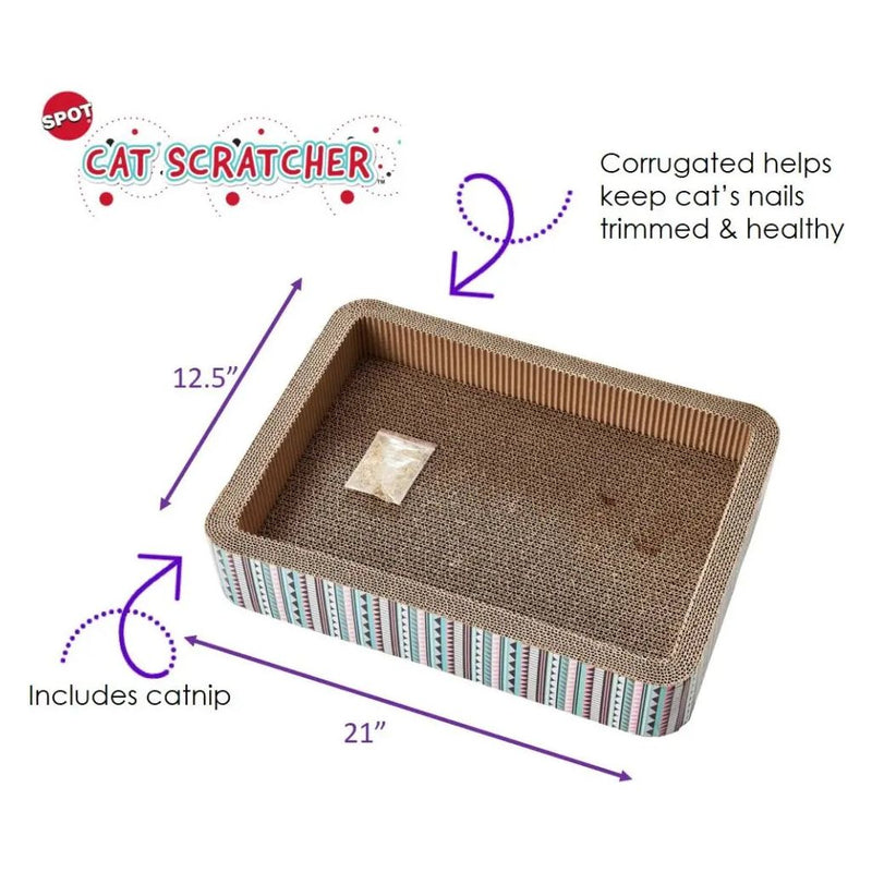 SPOT Bed Cat Scratcher w/Catnip 17-Inch SPOT