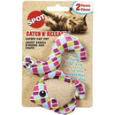 SPOT Catch N' Release Cat Toy with Catnip Assorted Figures 2-Pack SPOT