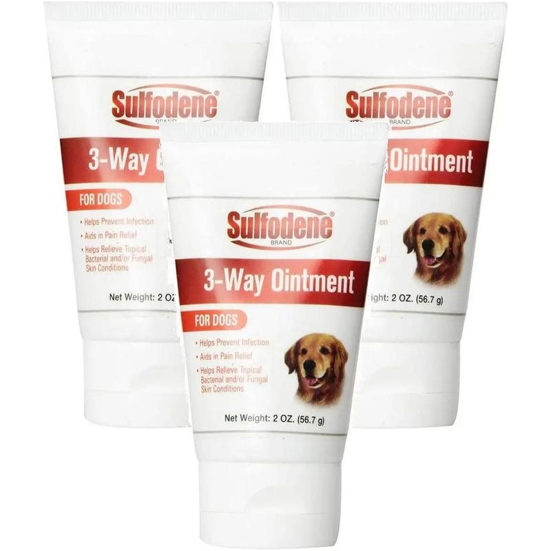 Sulfodene 3-Way Ointment Pain Wound Care for Dogs 2oz. 3-Pack Farnam