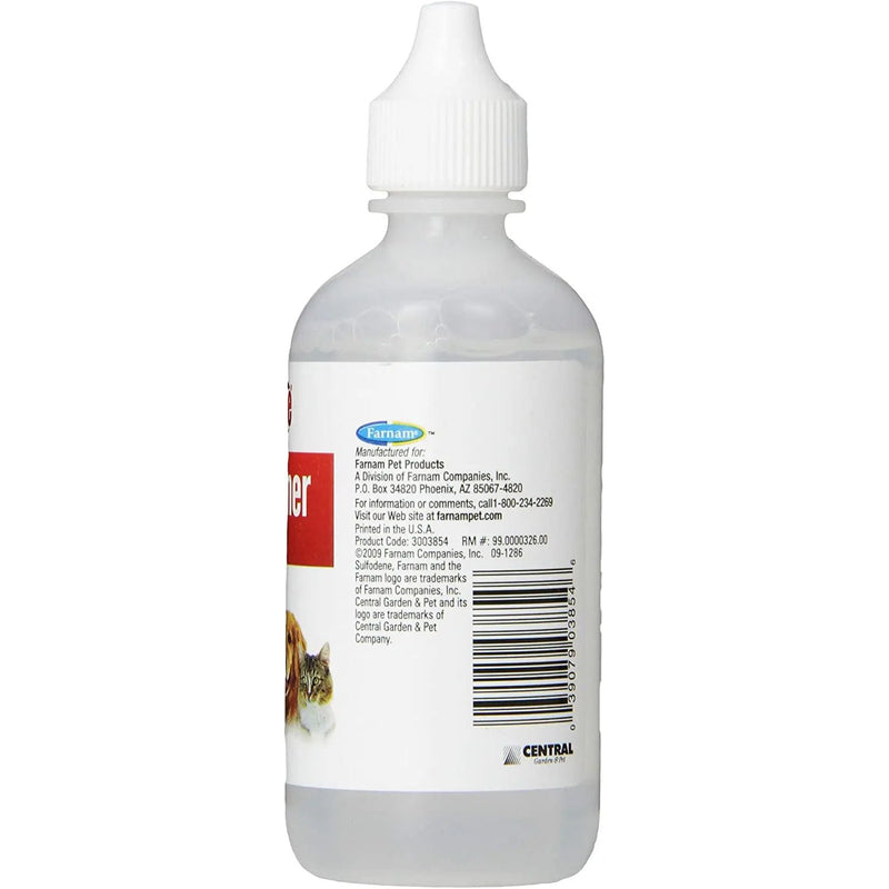 Sulfodene Brand Ear Cleaner for Dogs & Cats 4 oz. Farnam