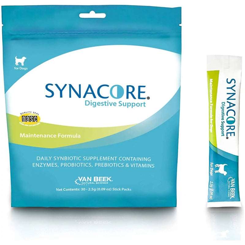 Synacore Digestive Support for Dogs 30 Stick Packets 2.5g Van Beek
