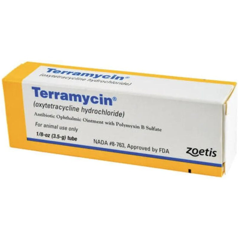 Terramycin Ophthalmic Ointment with Polymyxin 1/8 oz. Zoetis