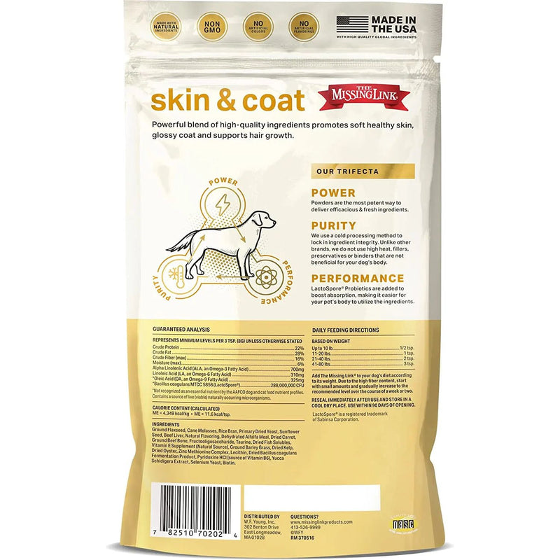 The Missing Link Skin and Coat Superfood Powder for Dogs 1lb. The Missing Link