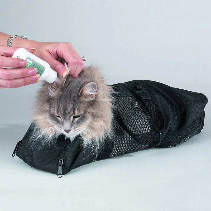Top Performance Cat Grooming Bag Med Black Top Performance