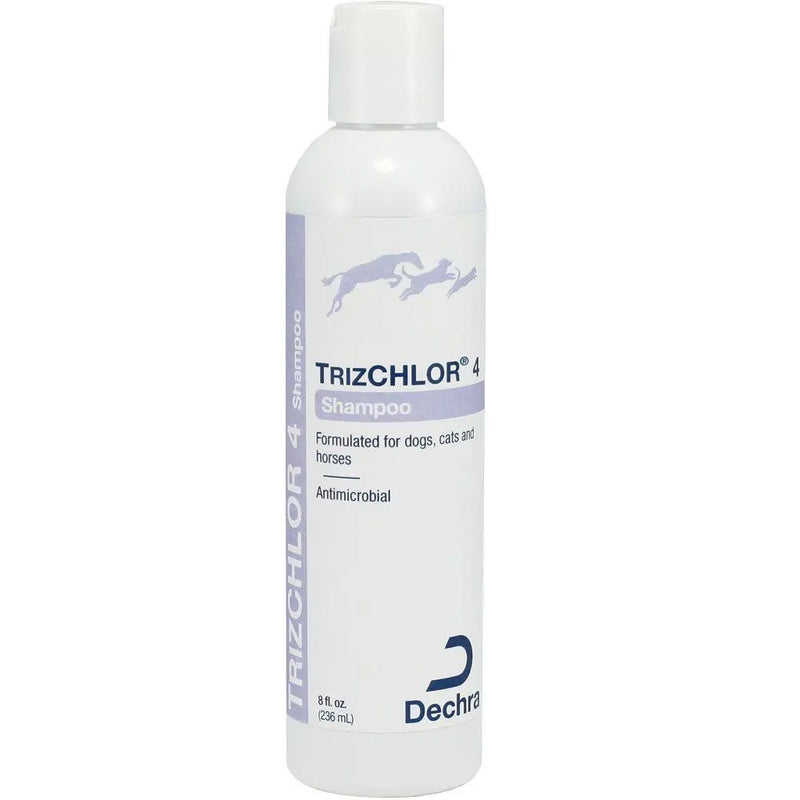 Trizchlor 4 Medicated Antimicrobial Shampoo for Dogs Cats & Horses 8 oz. Dechra