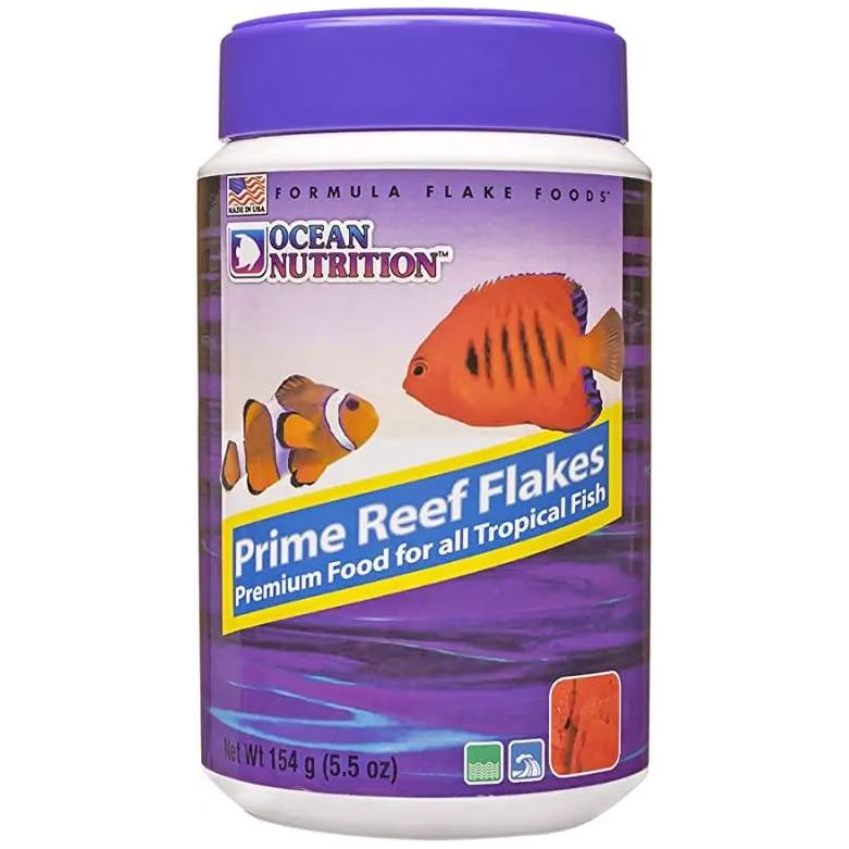 Tropical Fish Food Ocean Nutrition Premium Prime Reef Flakes 5.5 oz. Ocean Nutrition