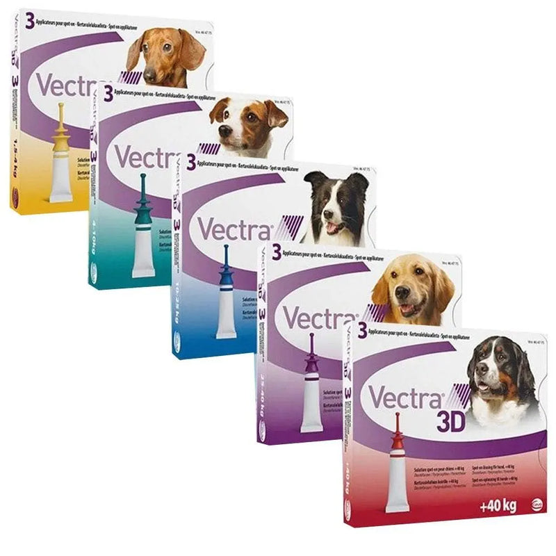 Vectra 3D Topical Spot on Flea & Tick Remedy Dogs & Puppies 5-10 lbs. 6 Doses Ceva