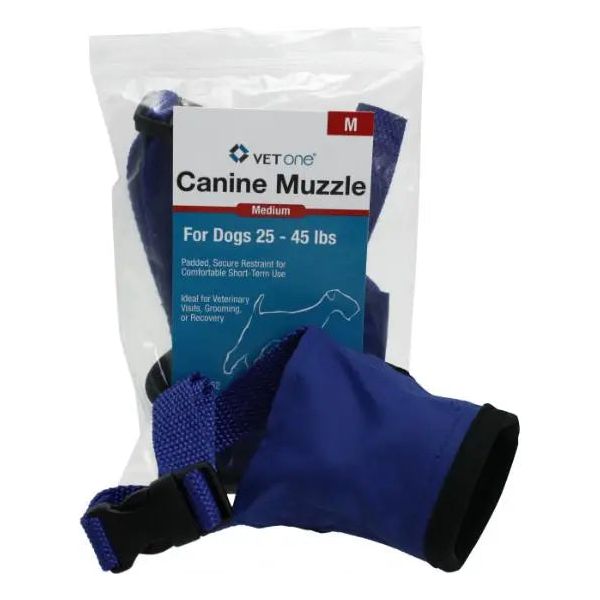 VetOne Muzzle Padded Secure Animal Dog Restraint Medium VetOne
