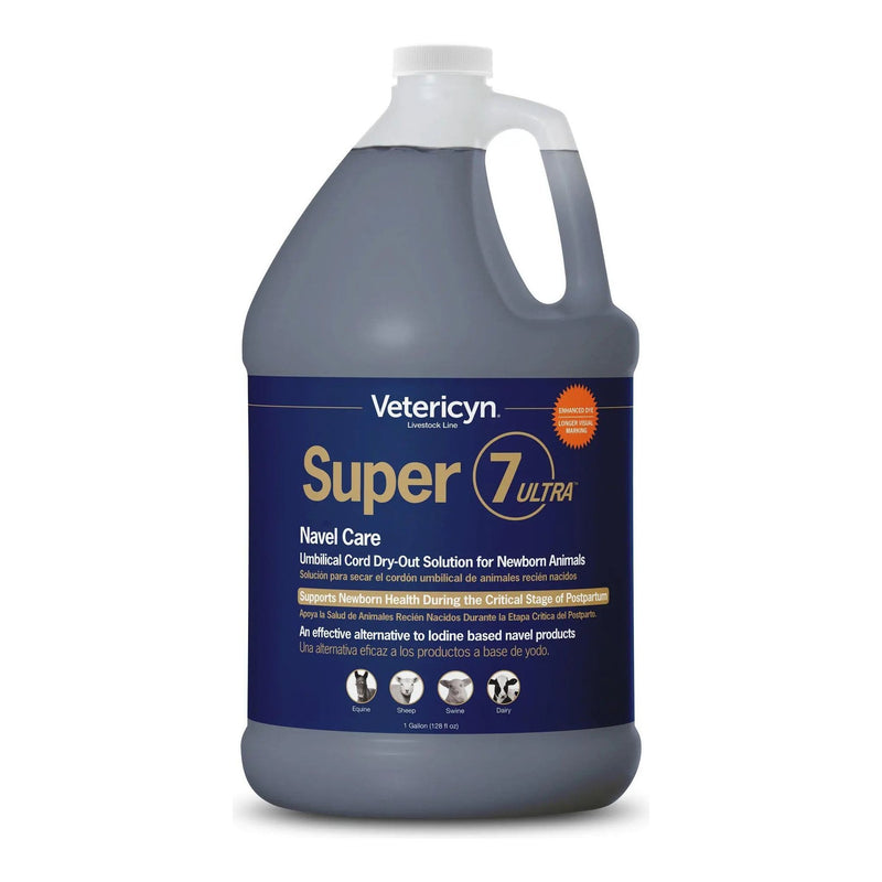 Vetericyn Plus Super 7 Navel Dip for Dogs Cats Horses Animals 1 Gallon Vetericyn