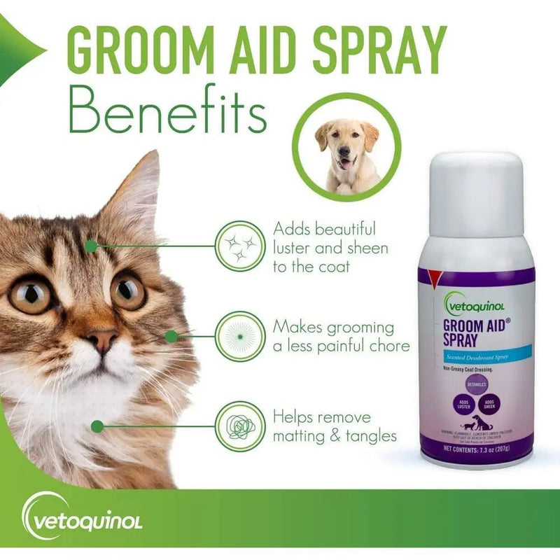 Vetoquinol Groom-Aid Spray for Dogs & Cats 7.3 oz. Vetoquinol
