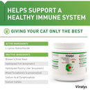 Vetoquinol Viralys Powder 100 Grams L-Lysine HCI Supplement for Cats Vetoquinol