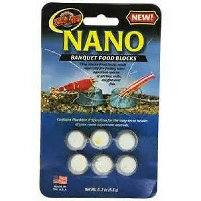 Zoo Med Nano Aquatic Banquet Food Blocks 1 or 3 Pack Made in USA Nano