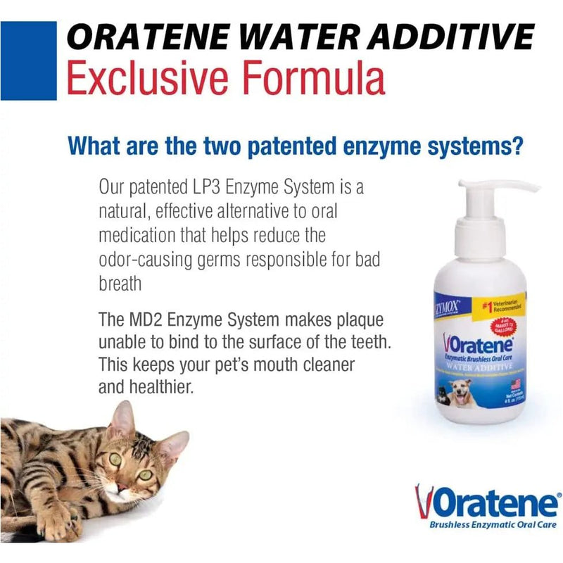 Zymox Oratene Enzymatic Brushless Oral Care Water Additive 4 oz. ZYMOX