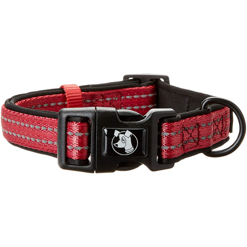 Alcott Essential Adventure Dog Collar, Red, Medium Alcott
