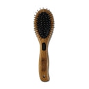 Bamboo Groom Combo Brush with Bristles & Stainless Steel Pins SM/MD Pet Adventures Worldwide