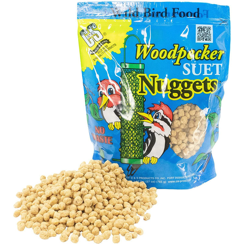 C&S Woodpecker Suet Nuggets Bird Food 27oz. C&S