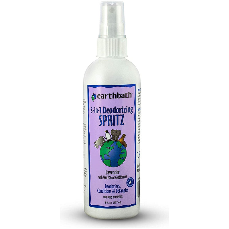 Earthbath 3-in-1 Deodorizing Pet Spritz Lavender Oil Scent 8 oz. Earthbath