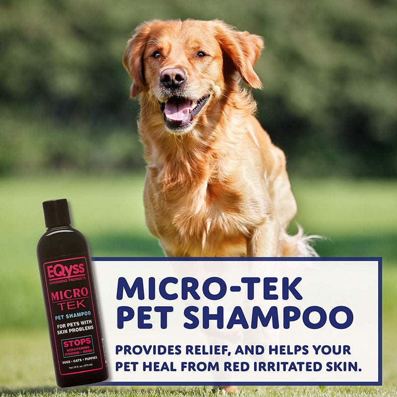 EQyss Micro-Tek Pet Shampoo 16 oz. Soothes Pet Skin EQyss Grooming Products