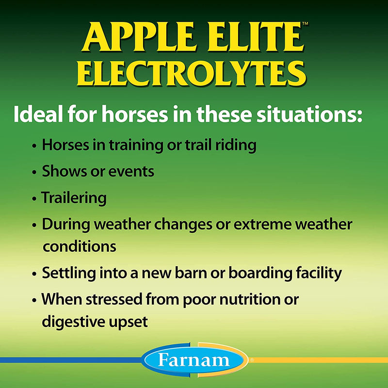 Farnam Apple Elite Electrolyte Powder For Horses 5lbs. Farnam
