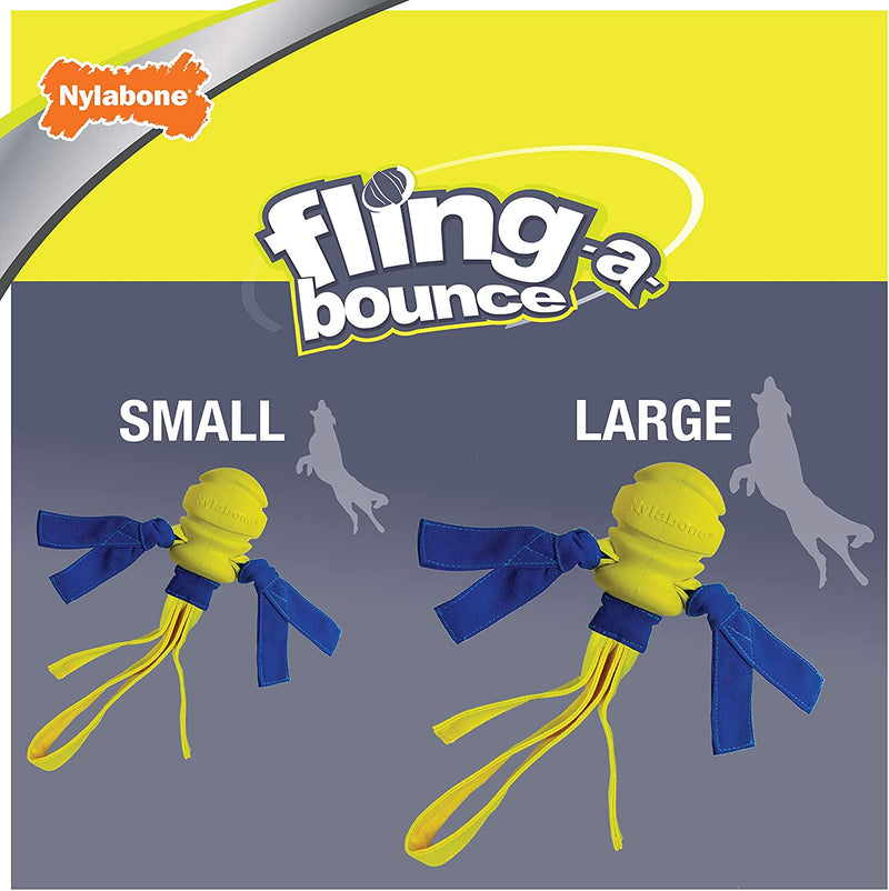Nylabone Power Play Fling-A-Bounce Interactive Dog Toy, 10-Inch Nylabone