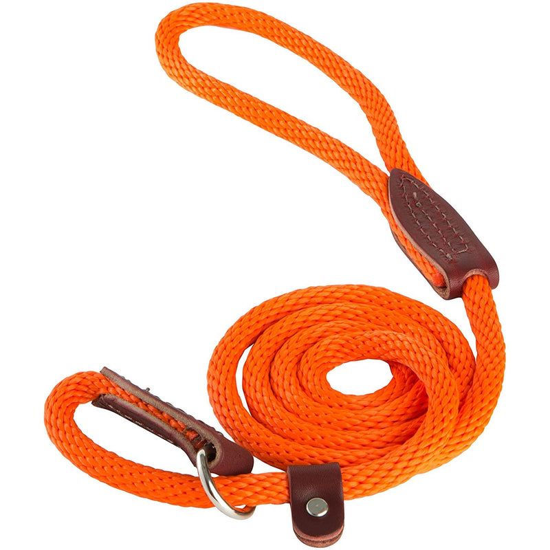 OmniPet British Rope Slip Lead for Dogs 6' Orange OmniPet