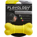 Playology Dual Layer Bone Dog Toy All Natural Chicken, Large PLAYOLOGY