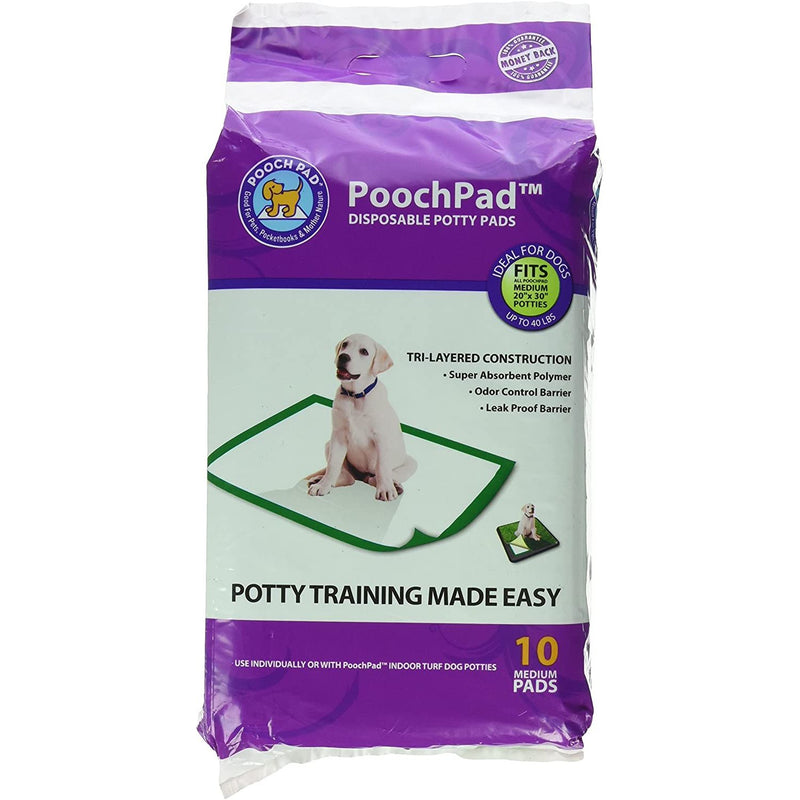 PoochPads Disposable Potty Pad Med 18" x 28" 10-Pack PoochPad Products
