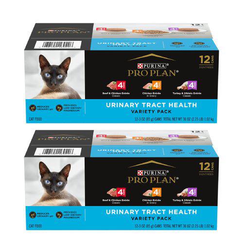 Purina Pro Urinary Tract Adult Wet Cat Food Variety Pack 3 oz. Purina Pro Plan