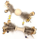 SPOT Love Earth Wood & Feather Assorted Cat Toy Ethical Pet